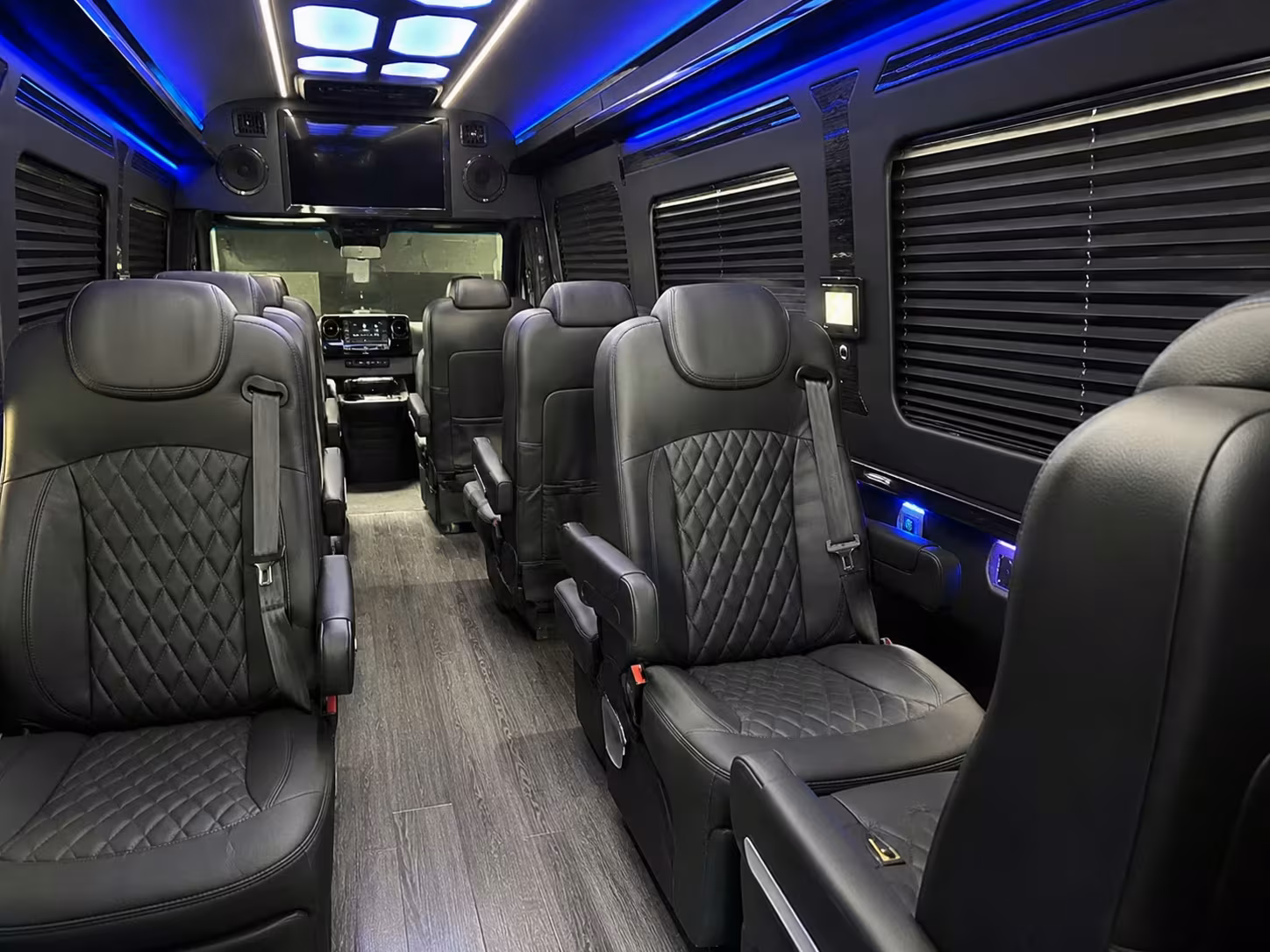 sprinter van with driver inside