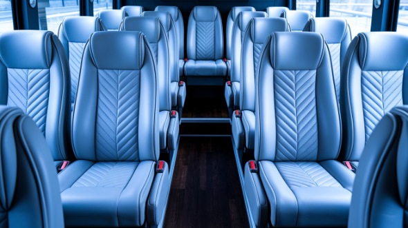 fremont 25 passenger minibus interior