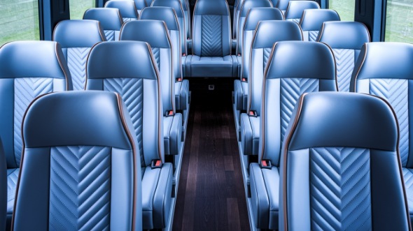 fremont 28 passenger minibus interior