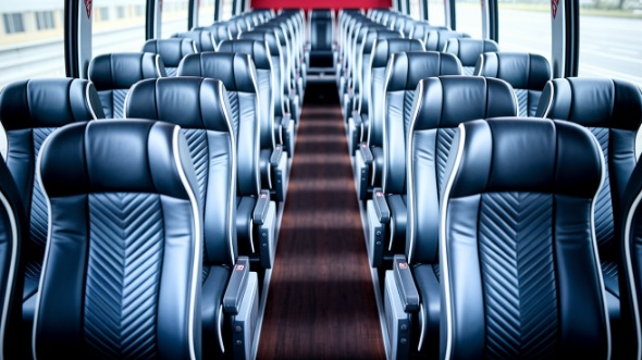 fremont 55 passenger charter bus inside