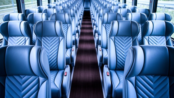 fremont 55 passenger charter bus interior