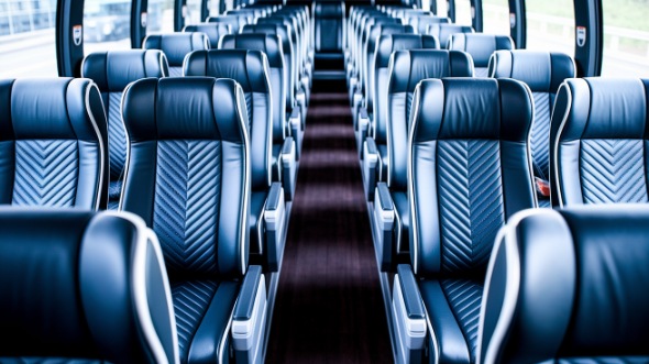 fremont 56 passenger charter bus inside