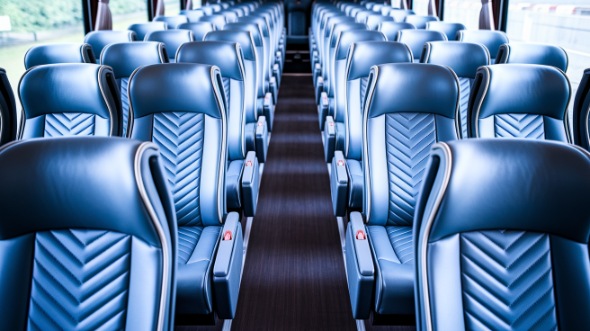 fremont 56 passenger charter bus interior