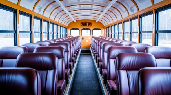 fremont school bus rental interior